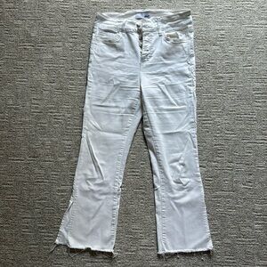 Vervet by Flying Monkey White High Waisted Fit and Flare Jeans